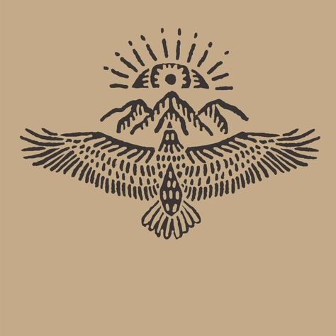 Thunderbird Tattoo, Mexico Tattoo, Hawk Tattoo, Cowboy Tattoos, Native American Tattoo, Native Tattoos, Type Tattoo, Western Tattoos, Spiritual Tattoos