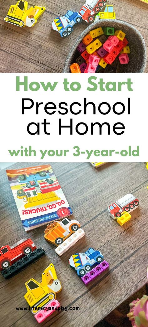 How to get started with Preschool Homeschool with your toddler and preschool aged child. It is a simple guide to help you have a successful learning year with your child. Homeschool Prek Ideas, Homeschooling For Preschoolers, Homeschooling 3 Yo, Homeschooling With A Newborn, Preschool Prep At Home, What To Teach In Preschool, Homeschool Room Preschool, How To Homeschool Preschool, Preschool Homeschool Set Up Small Space