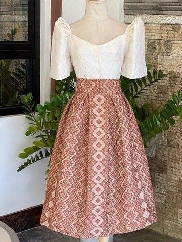 Modern Filipiniana Outfit Classy Dress, Barong Tagalog For Women Modern, Filipiana Dress Modern Classy Beige, Filipiñana Dress Modern Casual, Casual Filipiniana Outfit, Oath Taking Outfit Women Filipiniana, Modern Filipiniana Dress Knee Length, Filipiñana Traditional, Modern Filipina Outfit