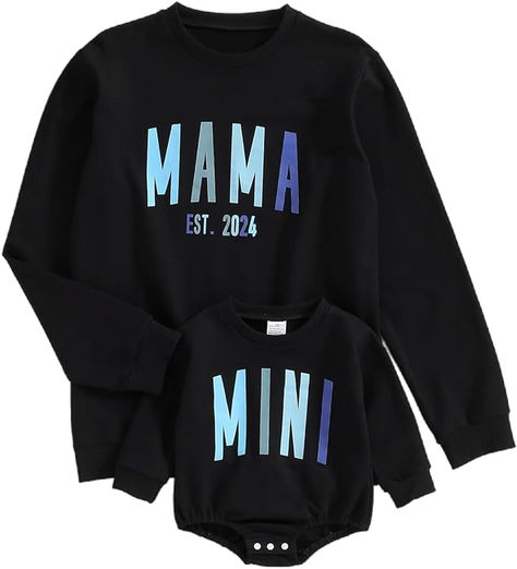 #amazondeals #amazonmusthaves #amazonaffiliate #mommyandme #mommyandmini Matching Mommy Son Outfits, Mom And Daughter Shirts, Mommy Son Outfits, Mom And Son Outfits, Mommy And Me Matching Outfits, Daughter Shirts, Cute Letters, Daughters Shirt, Matching Sweatshirts