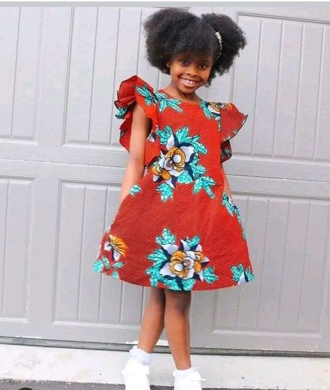 Baby African Clothes, African Kids Clothes, Ankara Styles For Kids, African Dresses For Kids, Kids Dress Wear, Kids Gown, Kids Fashion Dress, African Fashion Women Clothing, African Print Dresses