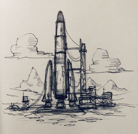 Rocket Drawing Illustration, Space Art Pencil, Drawing Of Outer Space, Rocket Sketch Drawings, Rocket Ship Drawing Aesthetic, Rocket Ship Sketch, Spaceship Drawing Sketches, Spaceship Aesthetic Drawing, Space Rocket Drawing