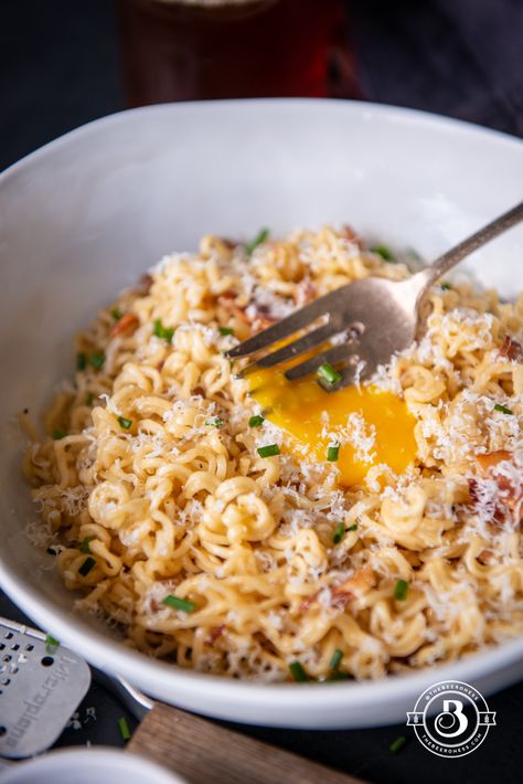 Drunk Ramen Carbonara Carbonara Ramen, Ramen Carbonara, Ultimate Pantry, Garden Herbs, Summer Produce, Half Baked, Half Baked Harvest, Pantry Staples, Food Goals