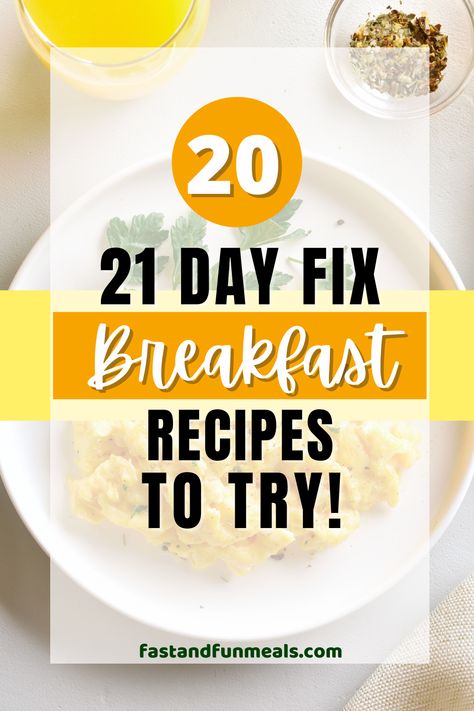 Make your mornings extra delightful with these 21 Day Fix breakfast recipes! From muffins to breakfast casseroles, sandwiches, oatmeal recipes, and more, there are plenty of breakfast ideas here. 21 Day Fix Breakfast On The Go, Portion Fix Breakfast, 21 Day Fix Breakfast Ideas, 21 Day Fix Breakfast, Meal Plan For Beginners, 21 Day Fix Meal Plan, Breakfast Casseroles, 21 Day Fix Meals, Low Sugar Recipes