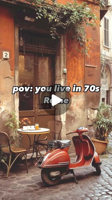 Rome, Inspirational Quotes, Digital Art, Vintage Fashion, Vespa Vintage Italy, Vespa Vintage, Vintage Italy, January 3, Fiat 500