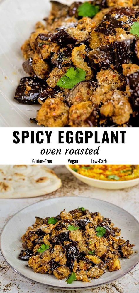 Indian Aubergine Recipes, Eggplant Lebanese Recipe, Indian Eggplant Dish, Vegetarian Aubergine Recipes, Eggplant Recipes Dinner, Eggplant And Peppers Recipes, Egg Plant Side Dishes, Roasted Japanese Eggplant, Vegan Eggplant Recipes Easy