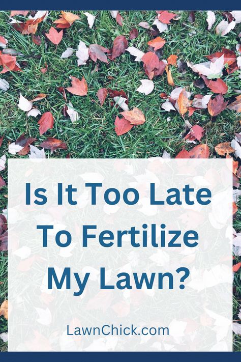 So, it's fall and you want to fertilize your lawn, but you're worried it's too late. After all, you can't apply fertilizer if it's cold enough for frost. It's important to know the right time to use your fertilizer if you want it to give your lawn the nutrition it needs. Learn all about the right times to fertilize both cool-season and warm-season grasses in this helpful blog post. Grass Fertilizer, Is It Too Late, Lawn Fertilizer, Easy Landscaping, Garden Maintenance, Green Lawn, Green Carpet, Grow Strong, Right Time