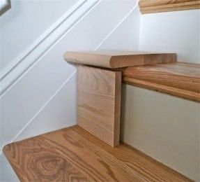 Great DIY tutorial for replacing carpet on stairs with wood.   I think I could SO do this & make a huge improvement in our staircase. Trap Makeover, Stairs With Wood, Replacing Carpet, Carpet On Stairs, Room Redecorating, Vstupná Hala, Stair Makeover, Basement Decorating, Diy Staircase