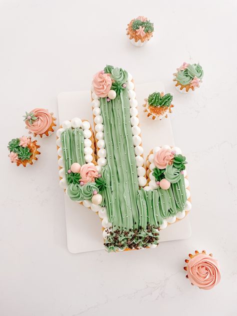 All birthdays are special, especially when a pair of twins celebrate one! 🥳 🎉 Used my new prickly Large Cactus Template. Created with a signature Vanilla Cake recipe and piped with fluffy American Buttercream #cactuslover #birthdaycakeideas #birthdaypartyideas #cakedecoratingtips #cakes #cakesofinstagram #birthday #pipingskills Cactus Pull Apart Cupcake Cake, Cute Western Birthday Cakes, Country Cakes Birthday Western Theme, Western Birthday Party Cake, Cactus First Birthday Girl, Desert First Birthday Party, Prickly Pair Birthday Party, Tall Vintage Cake, Cowgirl Smash Cake First Birthdays