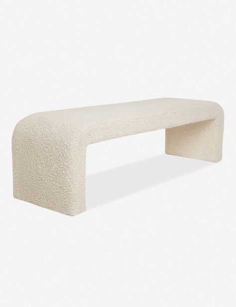 Curved Bench, Cream Pillows, Moroccan Shag Rug, Bathroom Shop, Bed Bench, Lulu And Georgia, Living Room Shop, Upholstery Cleaner, Outdoor Dining Furniture