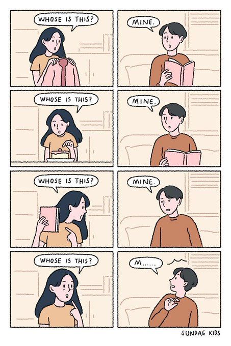 Sundae Kids, Relationship Comics, Quotes Cute, Cute Couple Comics, Mine Mine, Comics Love, Couples Comics, Cartoons Love, Cute Love Stories