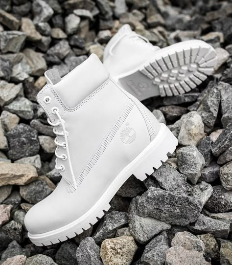 White Boots Men, Timberland Aesthetic, Mens White Boots, Shein Coupon Codes, White Timberland Boots, Sepatu Platform, White Timberlands, Timberland 6 Inch Boots, Timberland Boots Outfit Mens