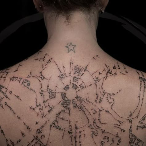 Women's Back Tattoos, Ritual Tattoo, Sak Yant Tattoo, Sigil Tattoo, Tattoo Aesthetic, Zodiac Tattoos, The Alchemist, Retro Photography, Tattoo Project