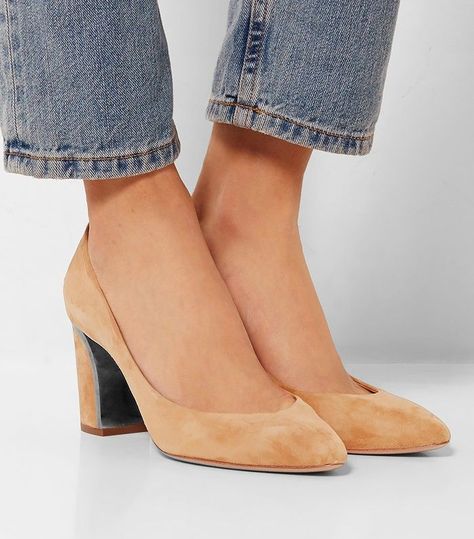 11 Comfortable Heels for Ladies With Wide Feet via @WhoWhatWearUK Heels For Ladies, Shoes For Wide Feet, High Heels Black, High Heels Boots, Dressy Shoes, Wide Heels, Prom Heels, Wide Shoes, Prom Shoes