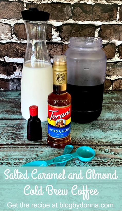 Torani Syrup Recipes, Brew Coffee Recipe, Best Cold Brew Coffee, Salted Caramel Coffee, Hot Coffee Drinks, Salted Caramel Recipes, Cold Brew Coffee Recipe, Cold Brew Recipe, Cold Brew Iced Coffee