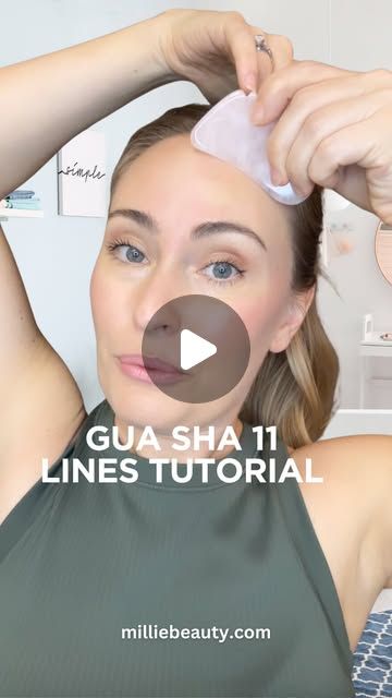 millie on Instagram: "11 lines gua sha tutorial ✨ comment GLOW for our rose quartz gua sha & glow oil!  @milliebeauty.official  MillieBeauty.com" Gua Sha 11 Lines, Gua Sha Body Massage, Gua Sha Tutorial, Long Layered Hairstyles, Rose Quartz Gua Sha, Lymph Node, Facial Routine Skincare, Facial Routine, Face Fitness