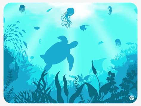 Sea Murals, Ocean Mural, Kids Room Murals, Murals For Kids, Posca Art, Green Paintings, Graffiti Murals, Adventure Of The Seas, Underwater Life