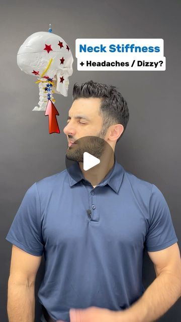 Dr. Joe Damiani - TMJ, Head & Neck Specialist on Instagram: "Comment the word ‘NECK’ on this video if you need help fixing neck issues that might also be causing headaches, or dizziness.

Do you experience Neck stiffness on one side? Do you also experience headaches, dizziness, or burning eyes? Well restriction on one side of the cervical spine can absolutely lead to not only neck pain itself, but also uncomfortable head symptoms. In this video I an exercise that involves actually moving toward the stiff side.

Reason being most people assume that a muscle is tight on the stiff side so they try to stretch it by pulling away, when really, it could be tissue that needs to be put back in position by moving towards the stiff side.  Give it a try, we never know how the body will respond to move Neck Cracking Techniques, Neck Muscle Pain, Stiff Neck Remedies, Severe Neck Pain, Neck Headache, Burning Eyes, Neck Pain Exercises, Neck Cracking, Muscles Of The Neck