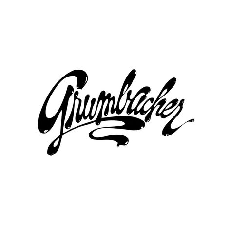 Grumbacher - Logo Database - Graphis Herb Lubalin, Clock Tattoo Design, Typography Hand Drawn, Hand Lettering Alphabet, Graffiti Font, Lettering Alphabet Fonts, Typography Layout, Typography Graphic, Lettering Tutorial