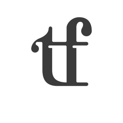 Daily Ligature | 06-01 | t + f T And F Logo, F And T Logo, Steakhouse Branding, Latin Text, Create Font, Film Logo, Logo Typography, Flat Logo, Sport Logo