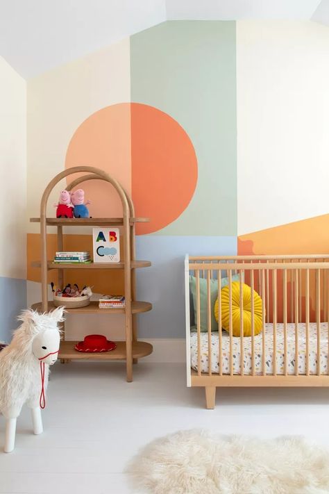 45 Gender-Neutral Nursery Ideas and Themes Anyone Will Love Kid Spaces, Contemporary Nursery, Vintage Crib, Wood Crib, Unique Nursery, Baby Room Design, Gender Neutral Nursery, Nursery Neutral, Nursery Walls