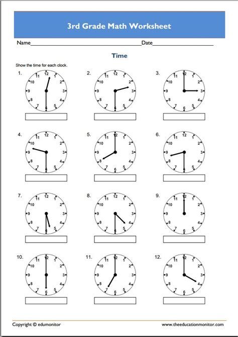 Hey! Did You Check Out Our New Telling Time Worksheet? We Third Grade Fractions Worksheets, Free Printable Multiplication Worksheets, Third Grade Fractions, Math Fractions Worksheets, 3rd Grade Words, Printable Multiplication Worksheets, Third Grade Math Worksheets, Area Worksheets, Line Math