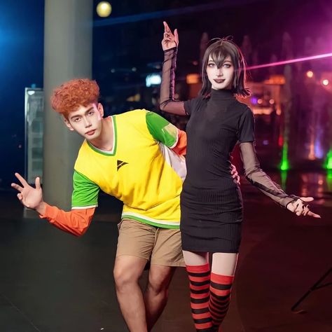 Mavis and johnny cosplay hotel Transylvania Mavis And Johnny Cosplay, Romantic Picture Ideas For Couples, Cosplay Duo Ideas, Grey Bedroom Ideas For Couples, Blue Bedroom Ideas For Couples, Mavis And Johnny, Picture Ideas For Couples, Grey Bedroom Ideas, Romantic Picture