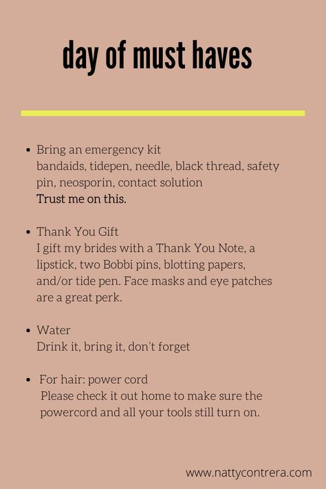 Makeup Artist Introduction, Makeup Artist Checklist, Mua Checklist, Makeup Artist Content Ideas, Makeup Business Ideas, Bridal Assistant, Mua Essentials, Bridal Contract, Makeup Artist Marketing