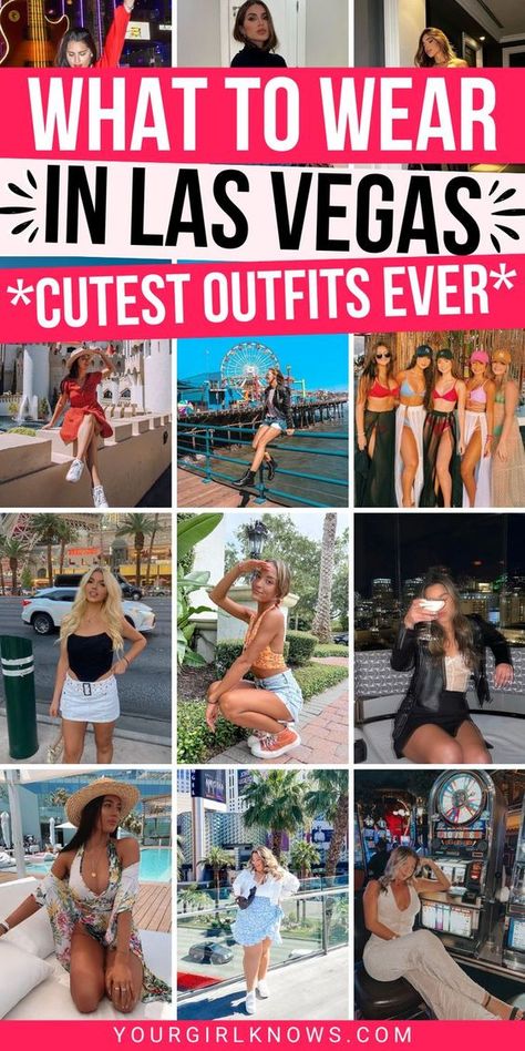 Summer Outfits 2023 Vegas, Las Vegas, Vegas Women Outfits, Club 2023 Outfits, Vegas During The Day Outfit, Las Vegas Fashion Summer, Brunch In Vegas Outfit, How To Dress For Las Vegas Outfit Ideas, Weekend In Las Vegas Outfits