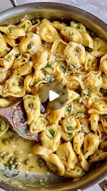 The Kitchn on Instagram: "This week, our Dinner Therapist @kellimfoster is sharing a simple yet fancy weeknight pasta: One-Pan Tortellini Piccata! It’s quick, it’s easy, and it’s so delicious we ate it straight out of the pan (no regrets here 😆) Get the recipe at the link in bio! #thekitchn #dinnertherapist #easymeals #weeknightmeals #tortellini #piccata #onepanmeal #lemon" Tortellini Piccata Recipe, Tortellini Piccata, Weeknight Pasta, Piccata Recipe, Chicken Piccata, No Regrets, One Pan Meals, Tortellini, So Delicious