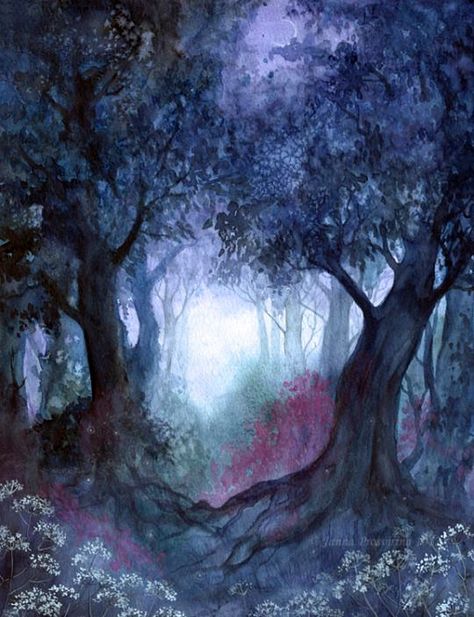 Forgotten Garden…by JannaFairyArt Baba Jaga, Fantasy Paintings, Ethereal Art, Tree Painting, In The Woods, Landscape Art, Nature Art, Enchanted, Beautiful Nature