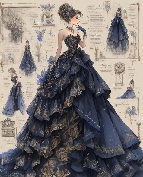 Dreamy Gowns, Female Design, Dress Illustration, Dressing Sense, Dress Design Drawing, Old Fashion Dresses, Chique Outfits, Fashion Drawing Dresses, Fantasy Dresses