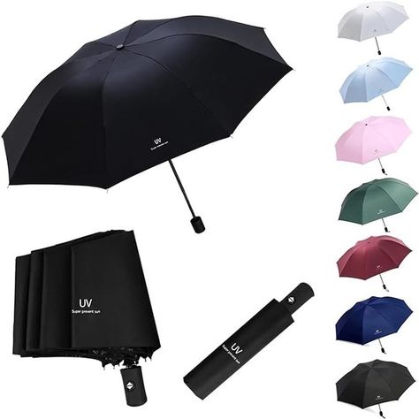 Uv Umbrella Sun Protection, Uv Umbrella, Foldable Umbrella, Baby Luggage, Luggage Store, Book Catalogue, Sun Umbrella, Folding Umbrella, Summer Black