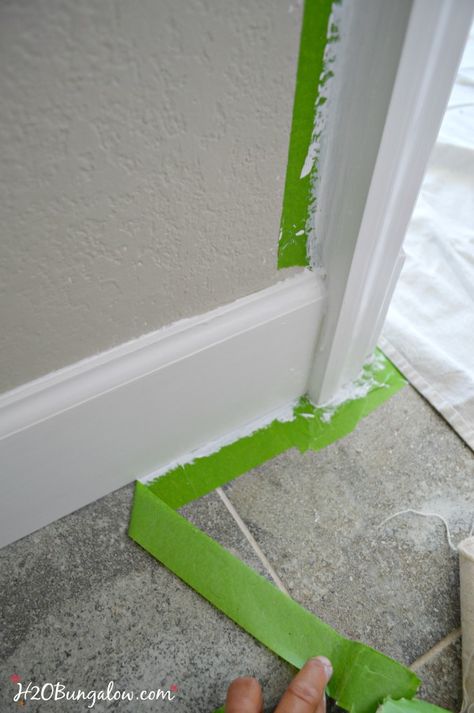 There is a right way to use painters tape read how here. Use these genius painters tape tips to save time and effort. Make your next DIY paint project shine Painters Tape Wall, Door And Trim Paint, Painting Baseboards, Garage Projects, Paint House, Tips For Painting, Tape Window, Diy Paint Projects, Tape Wall