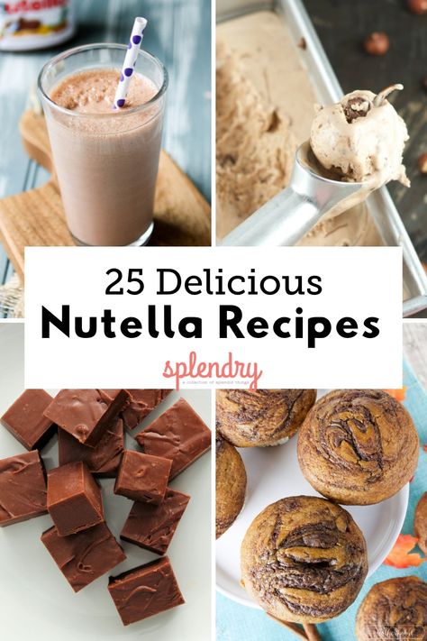 Can't get enough Nutella? We can't either! We're rounding up the best of the best easy Nutella recipes and there's something for everyone! From no bake cookies to brownies, to cake and muffins, what will you make first? #nutella #dessertrecipes What To Put Nutella On, Nutella No Bake Recipes, What To Make With Nutella, Easy Nutella Recipes, Best Nutella Recipes, Nutella Recipes Brownies, Sugar Free Nutella, Nutella Banana Bread, No Bake Nutella Cheesecake