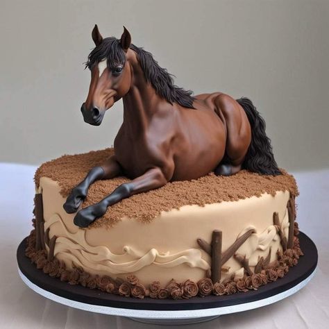 Western Birthday Cakes, Horse Cakes, Horse Birthday Cake, Cowboy Cakes, Horse Riding Outfit, Horse Cake, Western Birthday, Human Nutrition, 10th Birthday Party