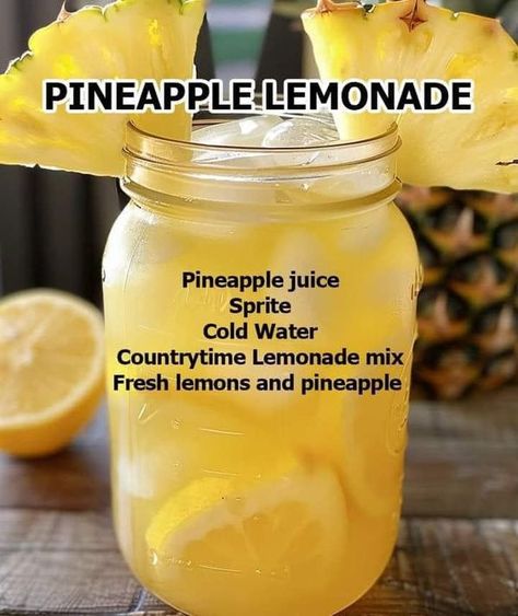 Pineapple Limeade, Fresca Recipes, Pineapple Lemonade Recipe, Macro Recipes, Lemonade Drink, Pineapple Lemonade, Tia Mowry, Yummy Dishes, Holiday Punch