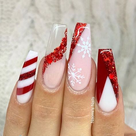 Christmas Nails 2019, Arrow Nails, Red Christmas Nails, Winter Nails Acrylic, Christmas Nails Easy, Cute Christmas Nails, Her Nails, Fall Acrylic Nails, Christmas Nails Acrylic