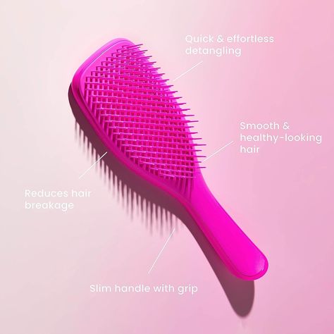 Barbie The Ultimate Detangling Brush, Dry and Wet Hair Brush Detangler for All Hair Types, Totally Pink- Barbie Pink- Halloween Costume - Bat - Spooky Season - Fall Decor - Halloween - Pumpkin - Barbie - Hello Pumpkin - Spa Decor - Salon Decor - Autum Mantle Display - Dorm Essentials - baby shower - Clean Products - NO Animal Testing - Lavender - Bedroom Detangler Brush, Grow Gorgeous, Tangle Teezer, Detangling Brush, Make Up For Ever, Hair Breakage, Massage Tools, Sally Hansen, Dry Brushing