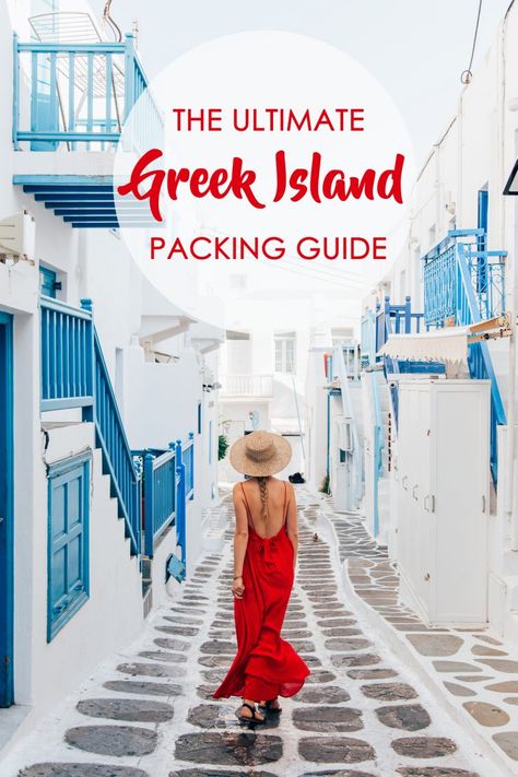 What to Pack for a Week in the Greek Islands - Polkadot Passport Pack For A Week, Greek Isles Cruise, Greece Cruise, Greek Islands Vacation, Greek Islands To Visit, Visit Greece, Greek Isles, Greece Travel Guide, Packing Guide