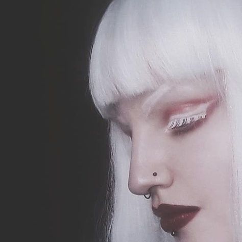 Jenny Dagon on Instagram: "New! 
March 2021

#jennydagon #goth #gothicstyle #vampire #vampirestyle #albinovampire #albino #whitegoth #pastelgoth #whitegothic #albinomakeup #vampiremakeup #witch #instagoth #darkaesthetic #darkbeauty #portrait #punkrave #restylepl #paleskin" Albino Vampire, White Goth Aesthetic, Light Goth, Vampire Makeup, White Goth, White Makeup, Oc Inspo, Hair Aesthetic, Goth Makeup