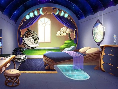 Anime House, Fantasy Bedroom, Anime Places, Episode Backgrounds, Bg Design, Fantasy Rooms, Scenery Background, Anime Room, Anime Backgrounds Wallpapers