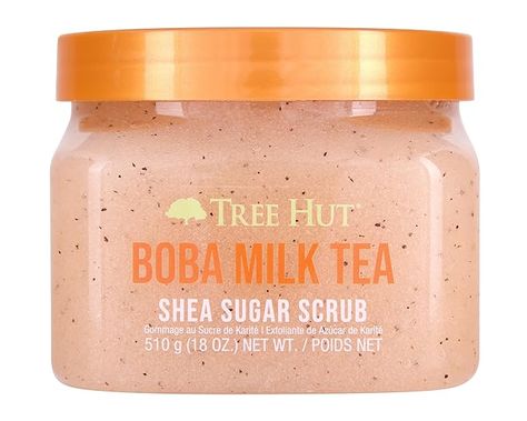 Shea Sugar Scrub, Boba Milk Tea, Boba Milk, Cupuacu Butter, Exfoliating Body Scrub, Sugar Body, Macadamia Oil, Natural Exfoliant, Sugar Body Scrub