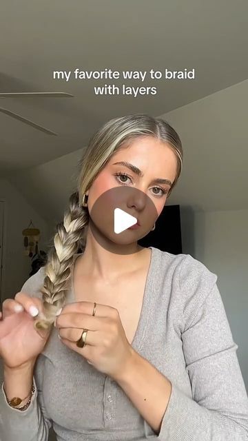 GK Hair on Instagram: "✨ Braid with Layers: Effortlessly Chic! 💖  Add a touch of elegance to your look with a braid that incorporates layers! This hairstyle is perfect for showcasing your beautiful layers while keeping your hair stylish and functional. Whether you’re going for a casual day out or a more polished look, a layered braid can elevate your style.  To achieve this look, start by creating loose waves or curls in your layered hair. Then, gather sections of hair to form a braid, incorporating the layered pieces for a dynamic texture. You can opt for a classic three-strand braid, a fishtail, or even a Dutch braid—whatever suits your vibe!  This hairstyle not only looks stunning but also allows your layers to shine, adding depth and movement to your overall appearance.  Get ready to Easy Braided Hairstyles For Layered Hair, Big Loose Braid, How To Do A Loose Braid, How To Braid Long Hair, Braid With Layered Hair, Braided Hairstyles Easy Medium Length, Braid With Layers, Easy Braid Hairstyles For Medium Hair, How To Braid Layered Hair