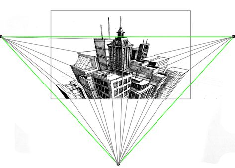 Linear Perspective Art, 5 Point Perspective, Perspective Architecture, Three Point Perspective, 3 Point Perspective, Perspective Sketch, Perspective Drawing Architecture, Perspective Drawing Lessons, One Point Perspective