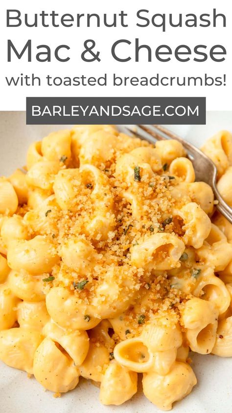 Butternut Squash Mac Cheese, Butternut Squash Macaroni, Squash Mac And Cheese, Butternut Squash Mac, Butternut Squash Mac And Cheese, Butternut Squash Puree, Fall Meal, Favorite Pasta Recipes, Pasta Sauce Homemade