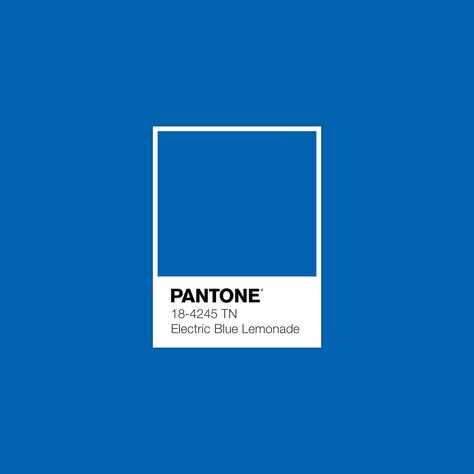 #Pantone Electric Blue Lemonade #luxurydotcom Pantone Electric Blue, Blue Lemonade Aesthetic, Electric Blue Pantone, Blue Color Pallet, Electric Blue Lemonade, Blue Pallets, Purple Colour Shades, Fashion Magazine Typography, Blue Lemonade