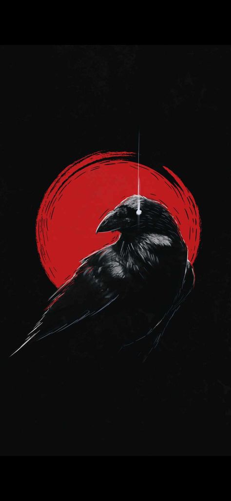 Dark Desktop Backgrounds, Raven Wallpaper, Crows Artwork, Red Crow, Witcher Wallpaper, Hulk Art, Crow Tattoo, Gothic Wallpaper, Crow Art