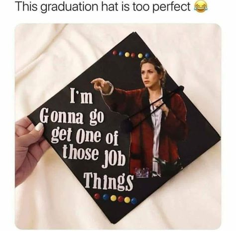 Grad Hats, Funny Graduation Caps, High School Graduation Cap, Grad Cap Designs, Diy Graduation Cap, Grad Caps, Ross Geller, Cap Decoration, Graduation Cap Designs