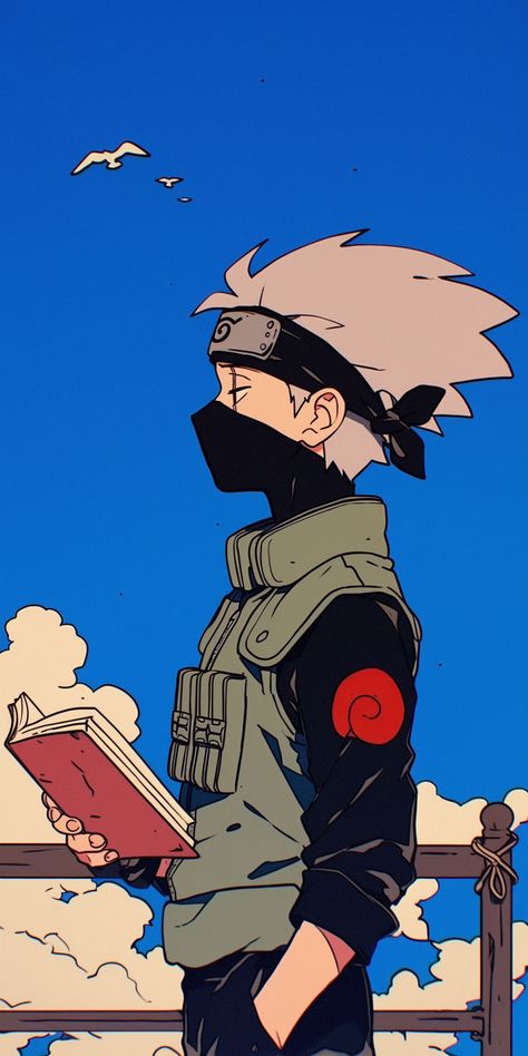 #anime #manga #wallpaper #cartoon #otaku #phonewallpaper #background #aesthetic #kakashi #kakashihatake #naruto Aesthetic Kakashi, Kakashi Hatake Anime, Kakashi Fanart, Kakashi Wallpaper, Anime Phone Wallpaper, Arte Ninja, Wallpaper Cartoon, Manga Wallpaper, Goku Wallpaper